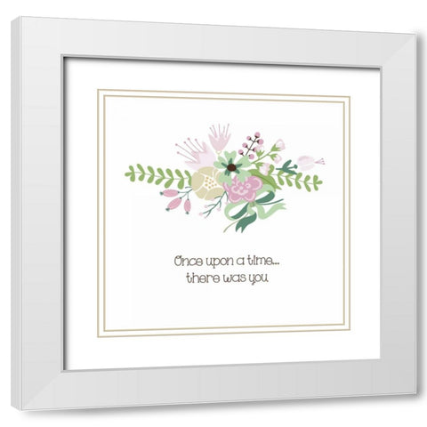Baby Time 1 White Modern Wood Framed Art Print with Double Matting by Hogan, Melody