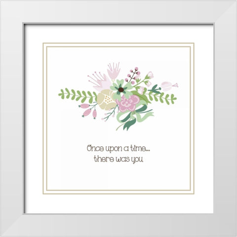 Baby Time 1 White Modern Wood Framed Art Print with Double Matting by Hogan, Melody