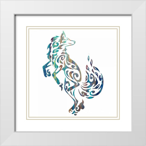 Tribal Timber 2 White Modern Wood Framed Art Print with Double Matting by Hogan, Melody