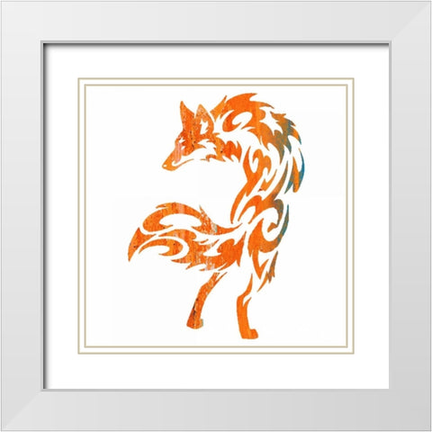 Tribal Timber 3 White Modern Wood Framed Art Print with Double Matting by Hogan, Melody