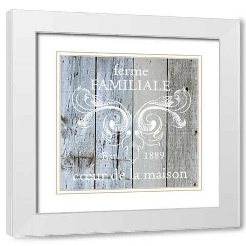 French Farmhouse 1 White Modern Wood Framed Art Print with Double Matting by Hogan, Melody