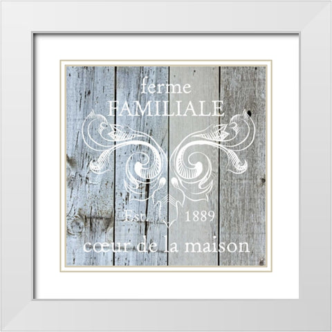 French Farmhouse 1 White Modern Wood Framed Art Print with Double Matting by Hogan, Melody