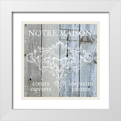 French Farmhouse 2 White Modern Wood Framed Art Print with Double Matting by Hogan, Melody