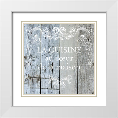 French Farmhouse 3 White Modern Wood Framed Art Print with Double Matting by Hogan, Melody