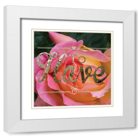 To Have White Modern Wood Framed Art Print with Double Matting by Hogan, Melody