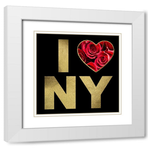 NYC Glam 2 White Modern Wood Framed Art Print with Double Matting by Hogan, Melody
