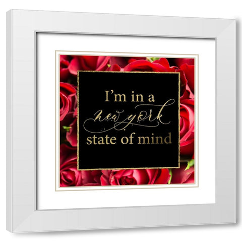 NYC Glam 3 White Modern Wood Framed Art Print with Double Matting by Hogan, Melody