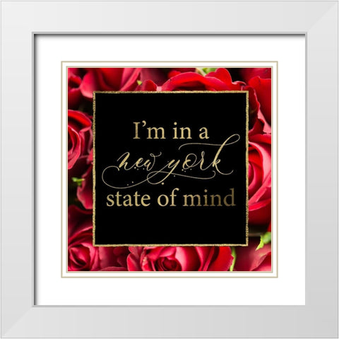 NYC Glam 3 White Modern Wood Framed Art Print with Double Matting by Hogan, Melody