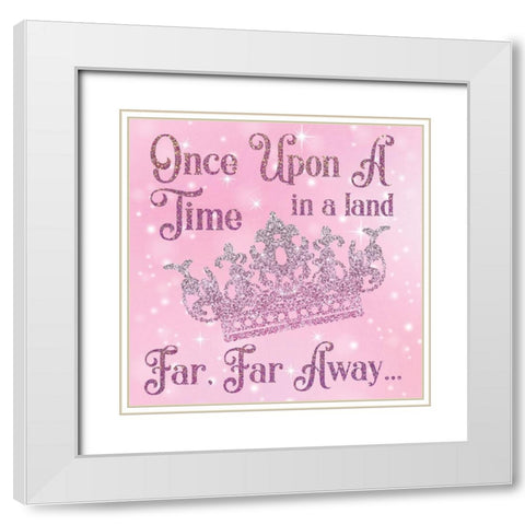 Princess Rules 3 Set 2 White Modern Wood Framed Art Print with Double Matting by Hogan, Melody