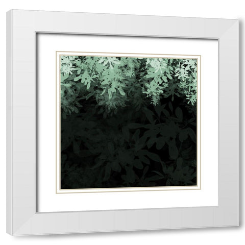 Dark Tropical I White Modern Wood Framed Art Print with Double Matting by Hogan, Melody