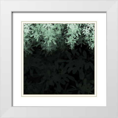 Dark Tropical I White Modern Wood Framed Art Print with Double Matting by Hogan, Melody