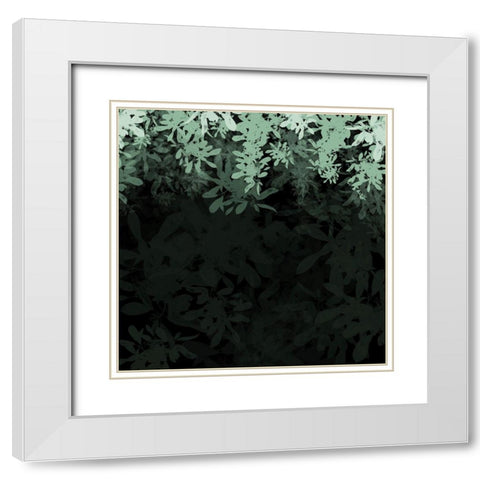 Dark Tropical II White Modern Wood Framed Art Print with Double Matting by Hogan, Melody