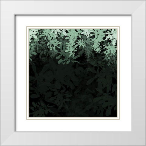 Dark Tropical II White Modern Wood Framed Art Print with Double Matting by Hogan, Melody
