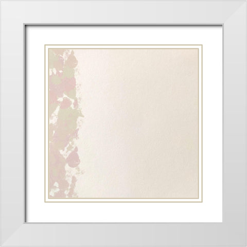 Soft Splatter 1 White Modern Wood Framed Art Print with Double Matting by Hogan, Melody
