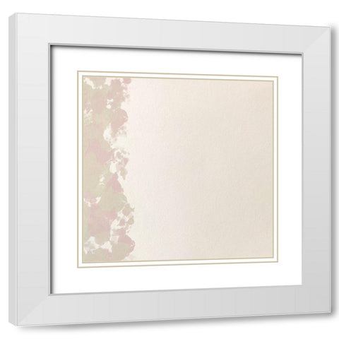 Soft Splatter 2 White Modern Wood Framed Art Print with Double Matting by Hogan, Melody