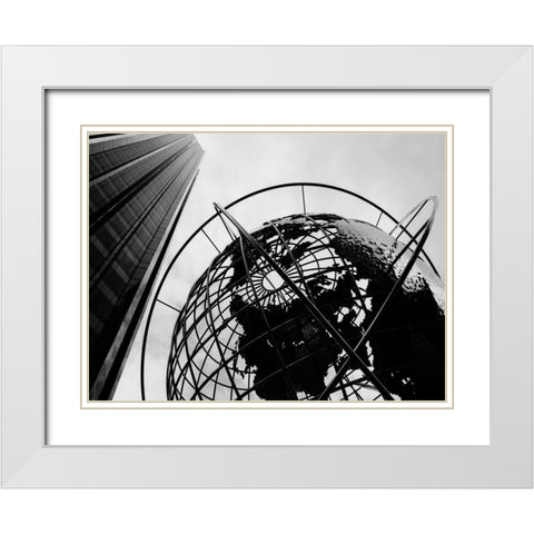 Concrete Planet 37 White Modern Wood Framed Art Print with Double Matting by Joseph, Michael