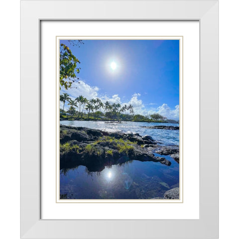 Early Time Travelers White Modern Wood Framed Art Print with Double Matting by Nebula, Melissa