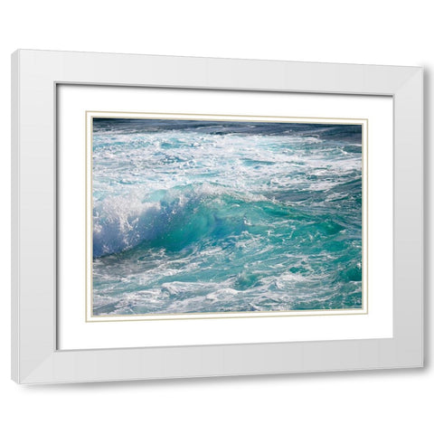 Shoreline 2 White Modern Wood Framed Art Print with Double Matting by Nebula, Melissa