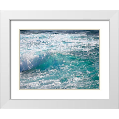 Shoreline 2 White Modern Wood Framed Art Print with Double Matting by Nebula, Melissa