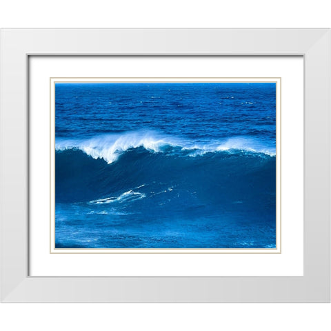 Aqua Juice White Modern Wood Framed Art Print with Double Matting by Nebula, Melissa