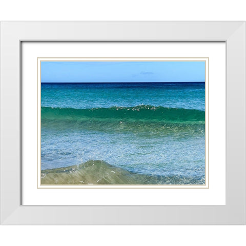 Gentle Clarity White Modern Wood Framed Art Print with Double Matting by Nebula, Melissa