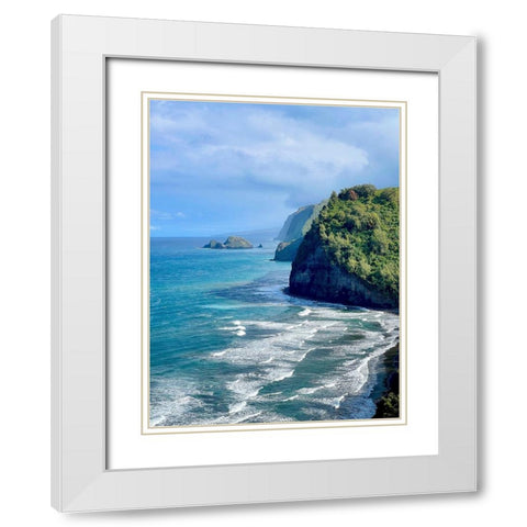 Pololu White Modern Wood Framed Art Print with Double Matting by Nebula, Melissa
