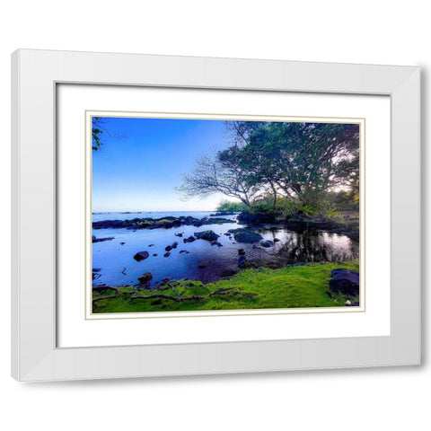 Still Of The Morning White Modern Wood Framed Art Print with Double Matting by Nebula, Melissa