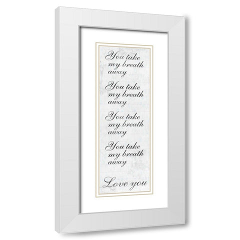 Taken Breath White Modern Wood Framed Art Print with Double Matting by Prime, Marcus