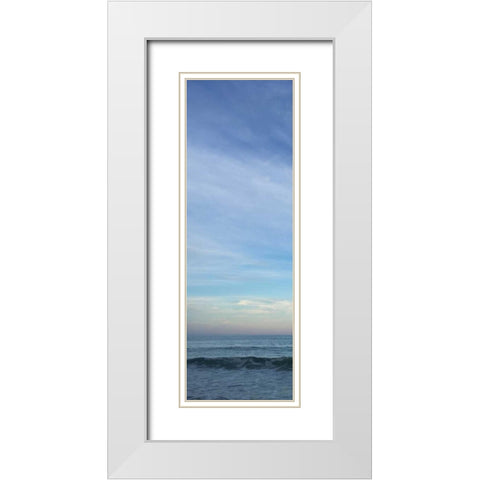 Ocean Breeze 1 White Modern Wood Framed Art Print with Double Matting by Prime, Marcus
