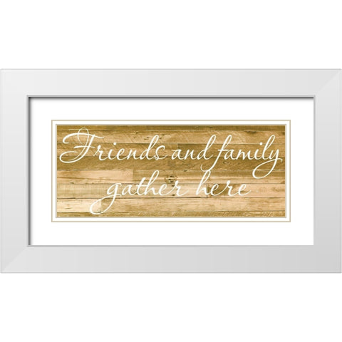 Family Gather White Modern Wood Framed Art Print with Double Matting by Prime, Marcus