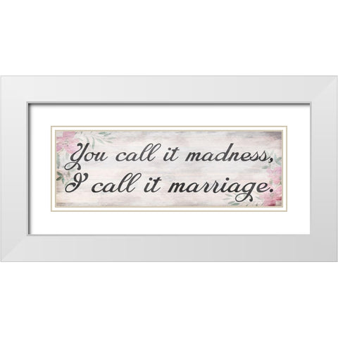 Marriage Outlook White Modern Wood Framed Art Print with Double Matting by Prime, Marcus