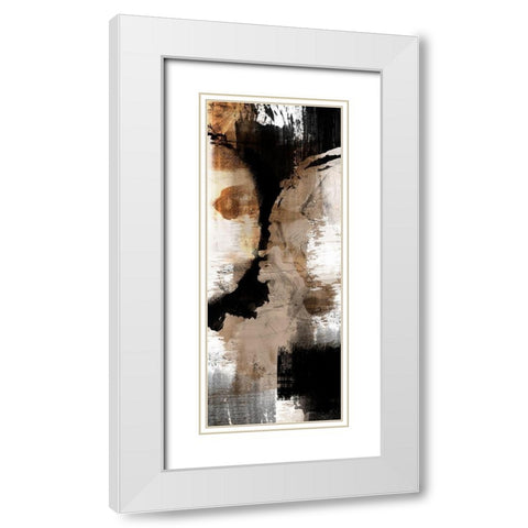 Distressed Road 1 White Modern Wood Framed Art Print with Double Matting by Prime, Marcus