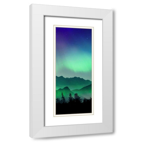 Borealis Vision 3 White Modern Wood Framed Art Print with Double Matting by Prime, Marcus
