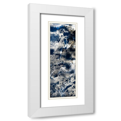 Quaint Indigo 1 White Modern Wood Framed Art Print with Double Matting by Prime, Marcus