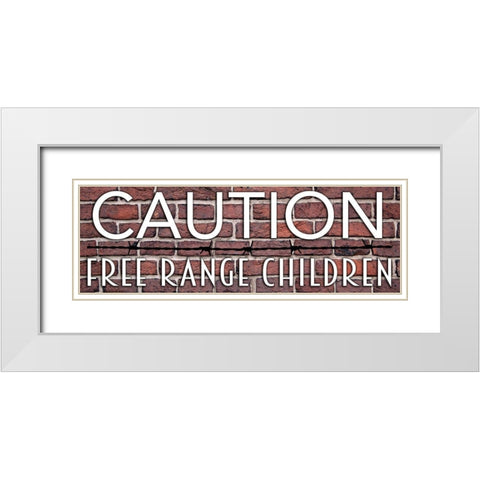 Free Range 1 White Modern Wood Framed Art Print with Double Matting by Prime, Marcus