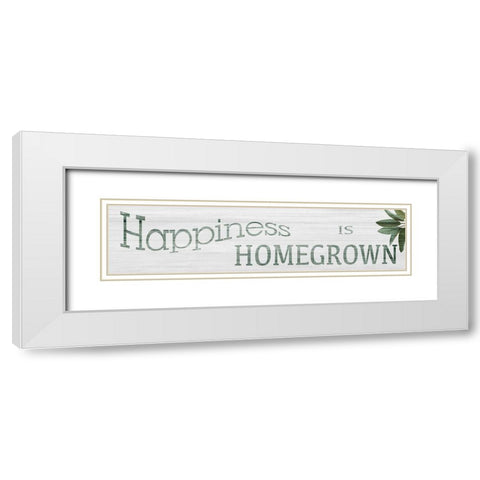 Homegrown 2 White Modern Wood Framed Art Print with Double Matting by Prime, Marcus