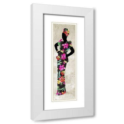 African Queen 1 White Modern Wood Framed Art Print with Double Matting by Prime, Marcus