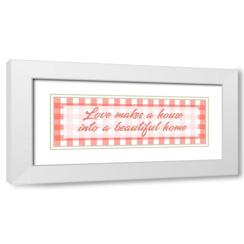 Beautiful Home 1 White Modern Wood Framed Art Print with Double Matting by Prime, Marcus