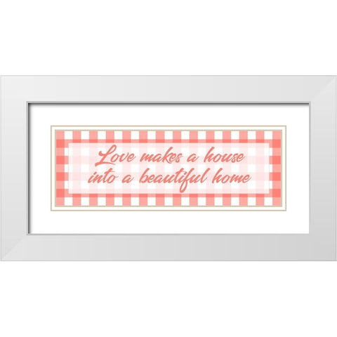 Beautiful Home 1 White Modern Wood Framed Art Print with Double Matting by Prime, Marcus