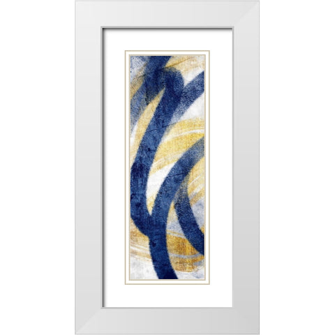 Striking Marks 1 White Modern Wood Framed Art Print with Double Matting by Prime, Marcus