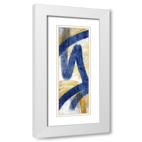 Striking Marks 2 White Modern Wood Framed Art Print with Double Matting by Prime, Marcus