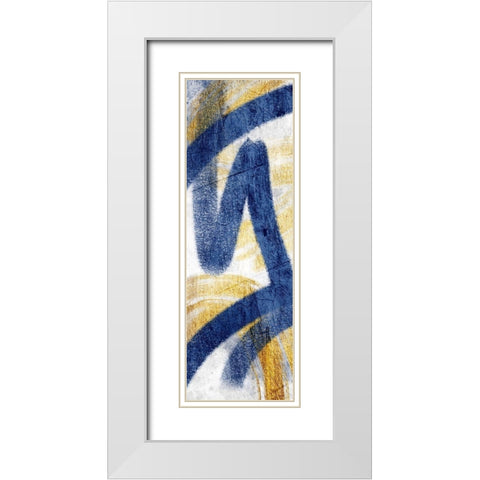 Striking Marks 2 White Modern Wood Framed Art Print with Double Matting by Prime, Marcus