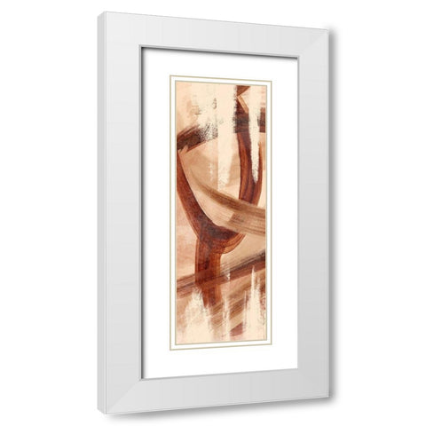 Oil Streak 1 White Modern Wood Framed Art Print with Double Matting by Prime, Marcus