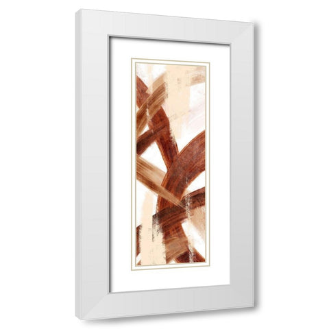 Oil Streak 4 White Modern Wood Framed Art Print with Double Matting by Prime, Marcus
