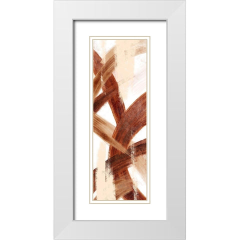 Oil Streak 4 White Modern Wood Framed Art Print with Double Matting by Prime, Marcus