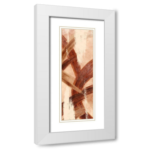 Oil Streak 2 White Modern Wood Framed Art Print with Double Matting by Prime, Marcus
