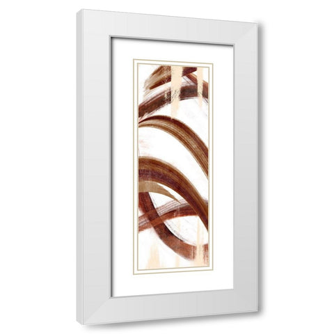 Oil Streak 5 White Modern Wood Framed Art Print with Double Matting by Prime, Marcus