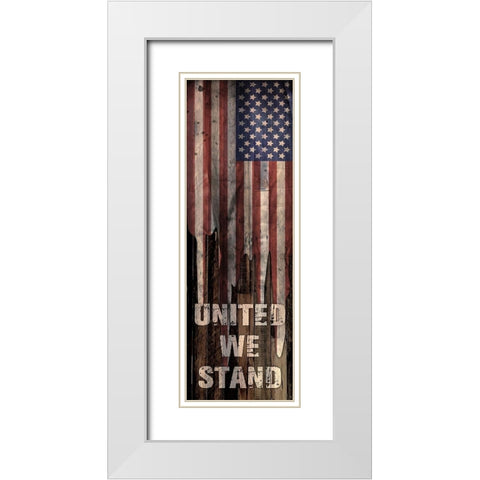United We Stand White Modern Wood Framed Art Print with Double Matting by Prime, Marcus