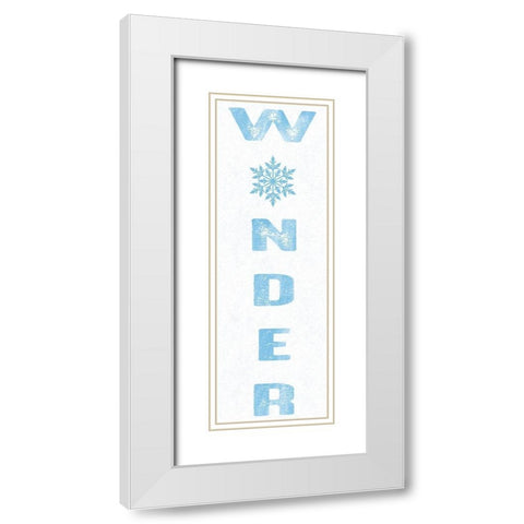 Winter Wonder White Modern Wood Framed Art Print with Double Matting by Prime, Marcus