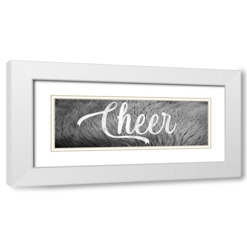 Furry Cheer White Modern Wood Framed Art Print with Double Matting by Prime, Marcus
